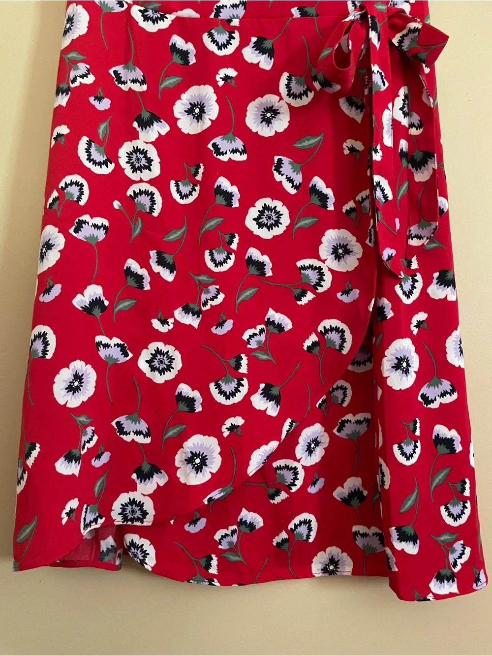J. Crew Wrap Dress Size 10 Floral Short Sleeves Cottagecore L6954 Lightweight